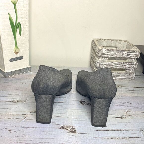 🌷 Bruno Magli🌷 Gray Block Heel Pumps 8B - Picture 6 of 8